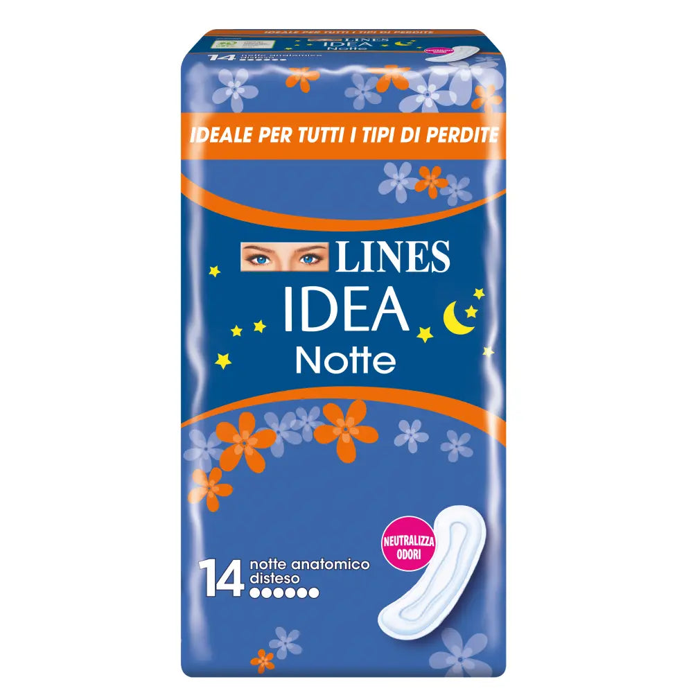 LINES IDEA NOTTE ASSORBENTI ANATOMICI - 14pz