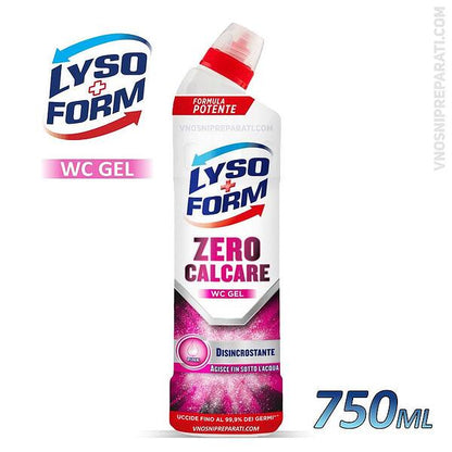 LYSOFORM ZERO CALCARE WC GEL DISINCROSTANTE - 750ml