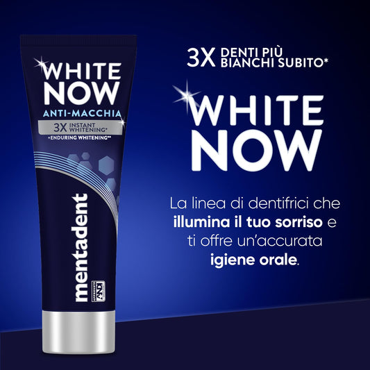 MENTADENT WHITE NOW DENTIFRICIO - 75ml