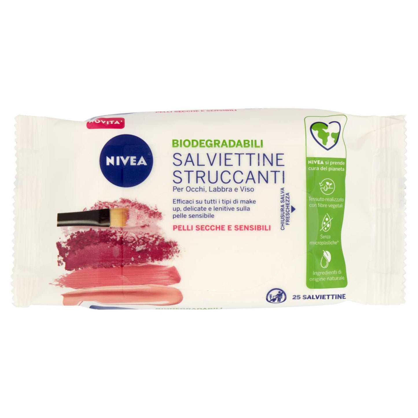 NIVEA SALVIETTINE STRUCCANTI IDRATANTI 3 IN 1 - 25pz