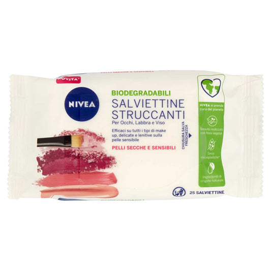 NIVEA SALVIETTINE STRUCCANTI IDRATANTI 3 IN 1 - 25pz
