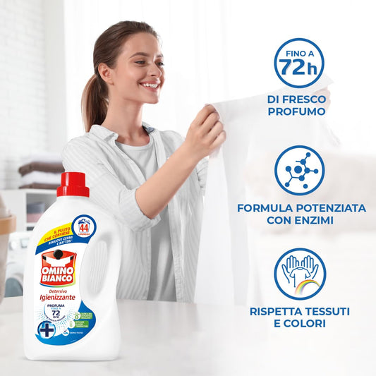 OMINO BIANCO DETERSIVO IGIENIZZANTE VARIE FRAGRANZE - 50 LAVAGGI