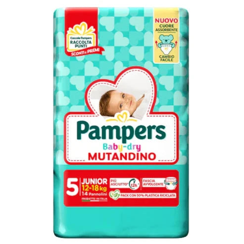 PAMPERS PANNOLINI BABY DRY MUTANDINO - VARI FORMATI