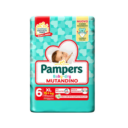 PAMPERS PANNOLINI BABY DRY MUTANDINO - VARI FORMATI