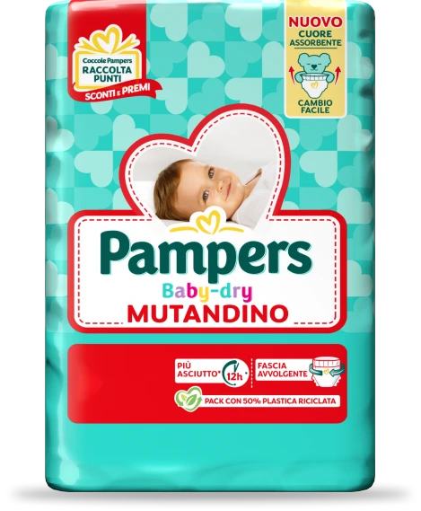 PAMPERS PANNOLINI BABY DRY MUTANDINO - VARI FORMATI