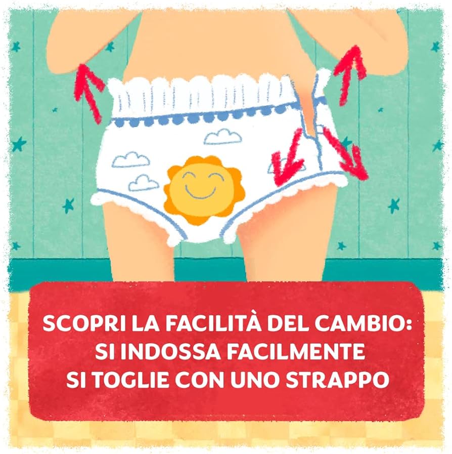 PAMPERS PANNOLINI SOLE E LUNA - MUTANDINO - VARI FORMATI
