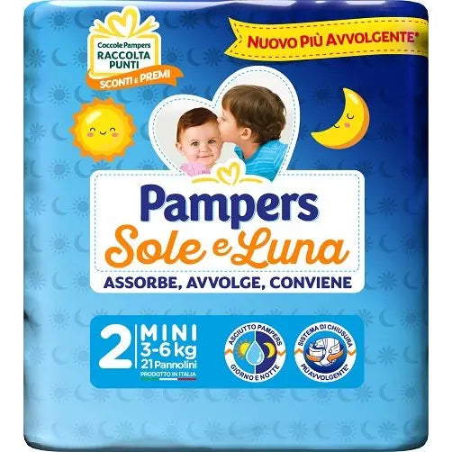 PAMPERS SOLE E LUNA PANNOLINI - VARI FORMATI