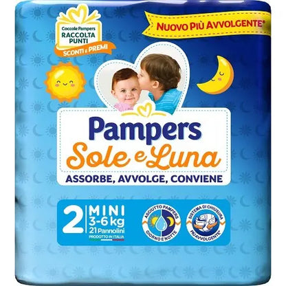 PAMPERS SOLE E LUNA PANNOLINI - VARI FORMATI