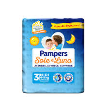 PAMPERS SOLE E LUNA PANNOLINI - VARI FORMATI