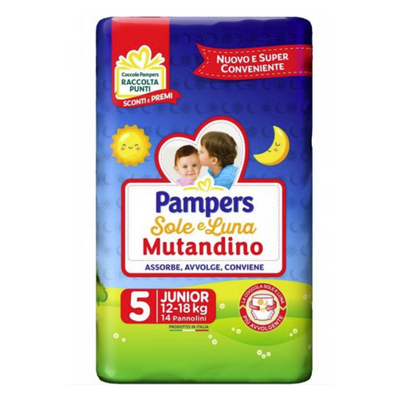 PAMPERS PANNOLINI SOLE E LUNA - MUTANDINO - VARI FORMATI
