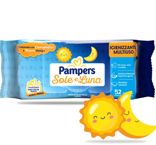 PAMPERS SALVIETTINE IGIENIZZANTI SOLE E LUNA - 40pz