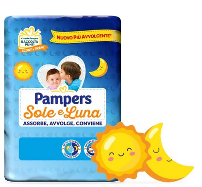 PAMPERS SOLE E LUNA PANNOLINI - VARI FORMATI