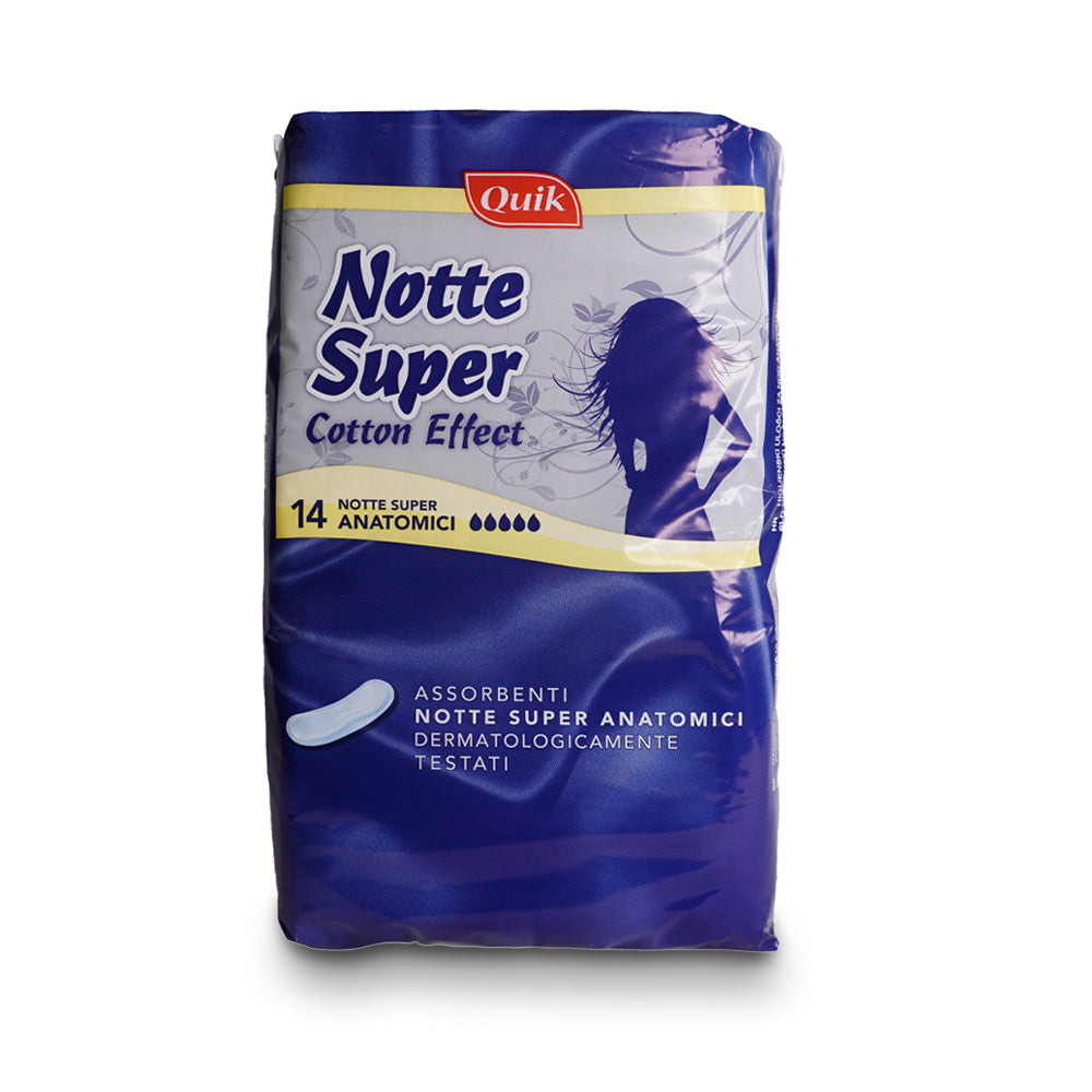 QUIK ASSORBENTI ANATOMICI NOTTE SUPER - 14pz