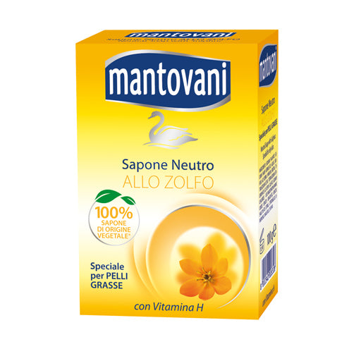 MANTOVANI SAPONE NEUTRO ALLO ZOLFO - PELLI GRASSE - 100g