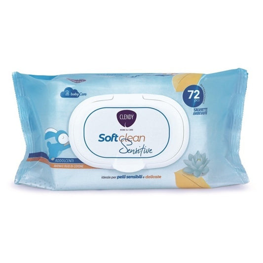 CLENDY SALVIETTE SOFT CLEAN PELLI SENSIBILI - 72pz