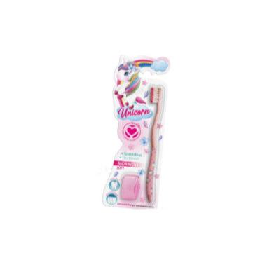 SETABLU SPAZZOLINO UNICORNO PER BAMBINI CON COPRITESTINA