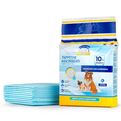 PET CARE TAPPETINI ASSORBENTI - 60x60cm - 10pz