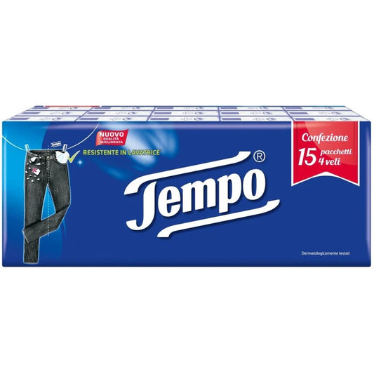 TEMPO FAZZOLETTI 4 VELI - 15 PACCHETTI