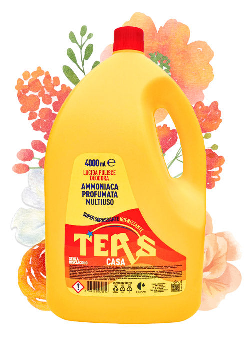TERS AMMONIACA PROFUMATA MULTIUSO - 1L / 2L / 4L - VARI FORMATI