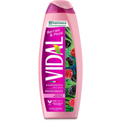 VIDAL BAGNODOCCIA RINVIGORENTE MORA E MUSCHIO - 500ML