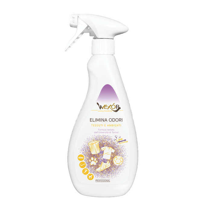 WEXOR SPRAY DEODORANTE ELIMINA ODORI PER TESSUTI E AMBIENTI - 500ml