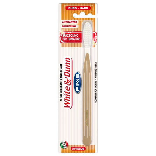 WHITE & DUNN SPAZZOLINO FUMATORI - SBIANCANTE E ANTITARTARO + COPRITESTINA